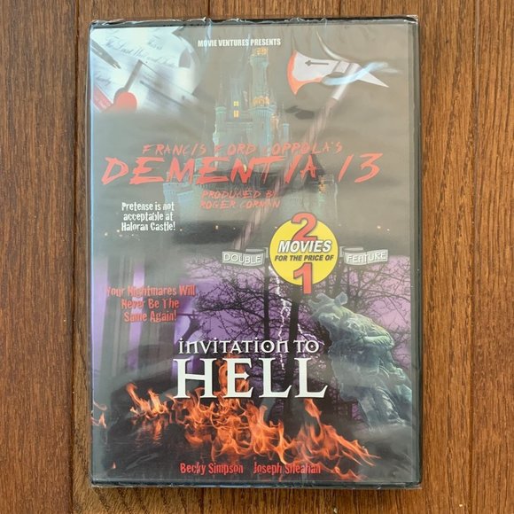 Other - New Francis Ford Coppola's Dementia 13 Invitation To Heck Double Feature DVD